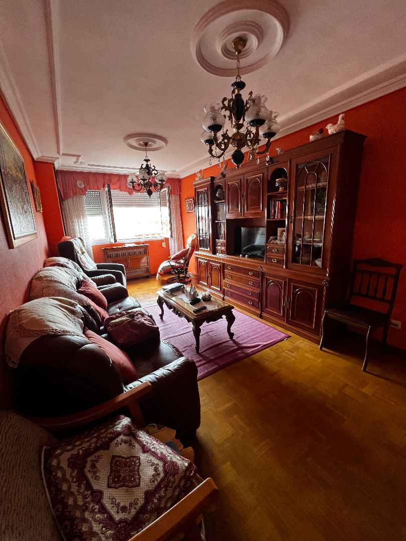 Living room of Flat for sale in Gijón   with Heating, Storage room and Furnished