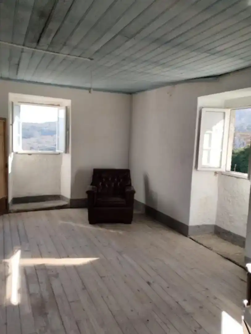 Sala d'estar de Finca rústica en venda en A Cañiza   amb Balcó