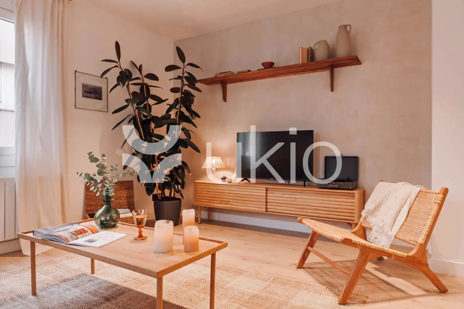Living room of Apartments for rent in Barcelona  with Air Conditioner, Furnished and Oven