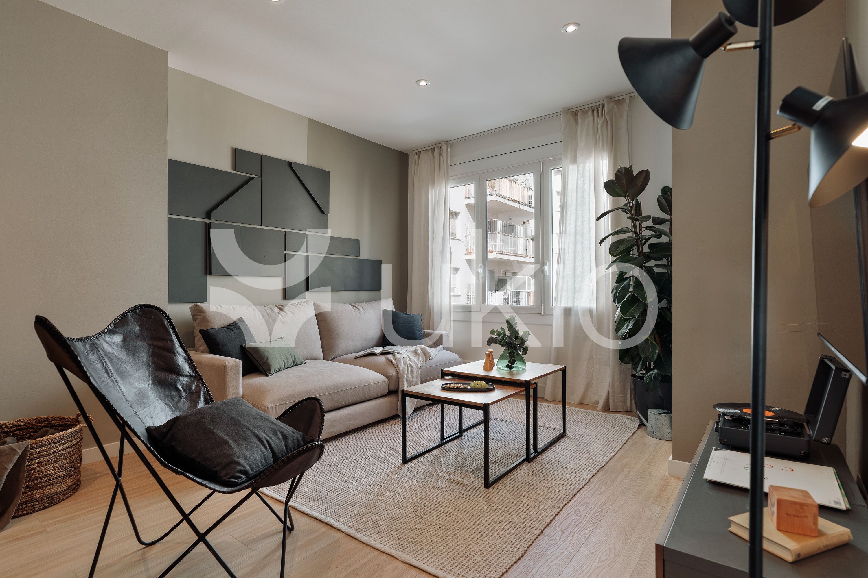 Living room of Apartment to rent in  Barcelona Capital  with Air Conditioner, Heating and Furnished