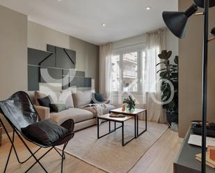 Sala d'estar de Apartament de lloguer en  Barcelona Capital amb Aire condicionat