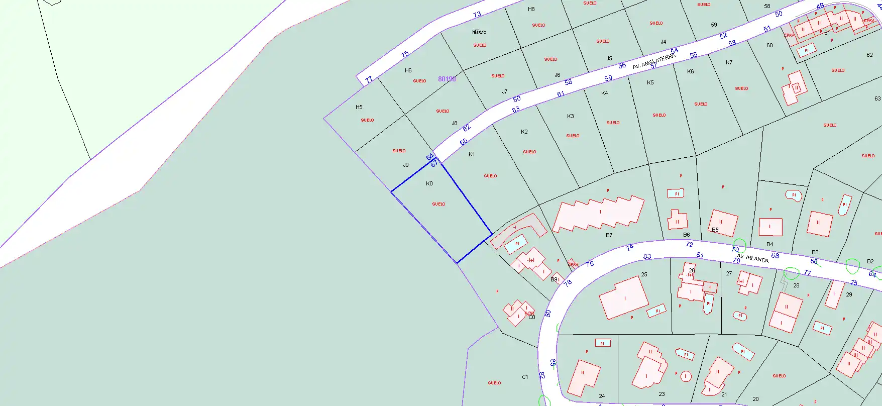 Terreny residencial en venda a INGLATERRA, URBANIZACIÓN ATALAYAS, PARCELA 407