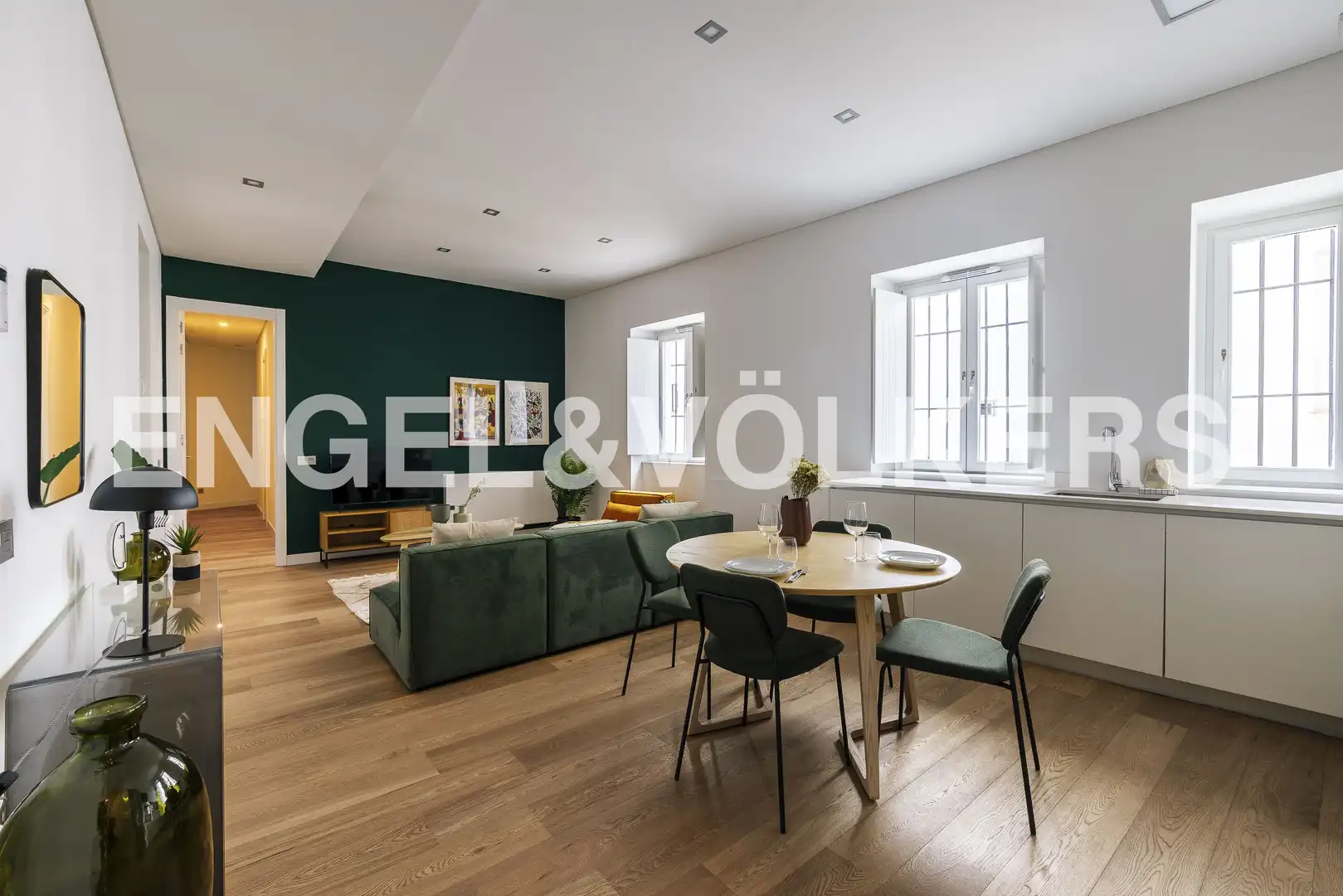 Wohnzimmer von Wohnungen zur Miete in Madrid mit Klimaanlage, Heizung und Möbliert