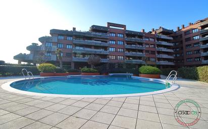 Swimming pool of Flat for sale in Gijón   with Heating, Parquet flooring and Terrace