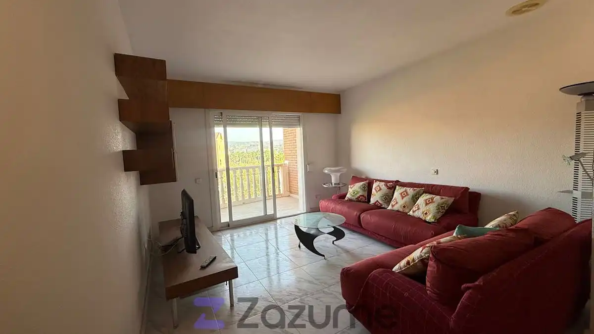 Wohnzimmer von Wohnung zur Miete in Murcia mit Abstellraum, Möbliert und Waschmaschine