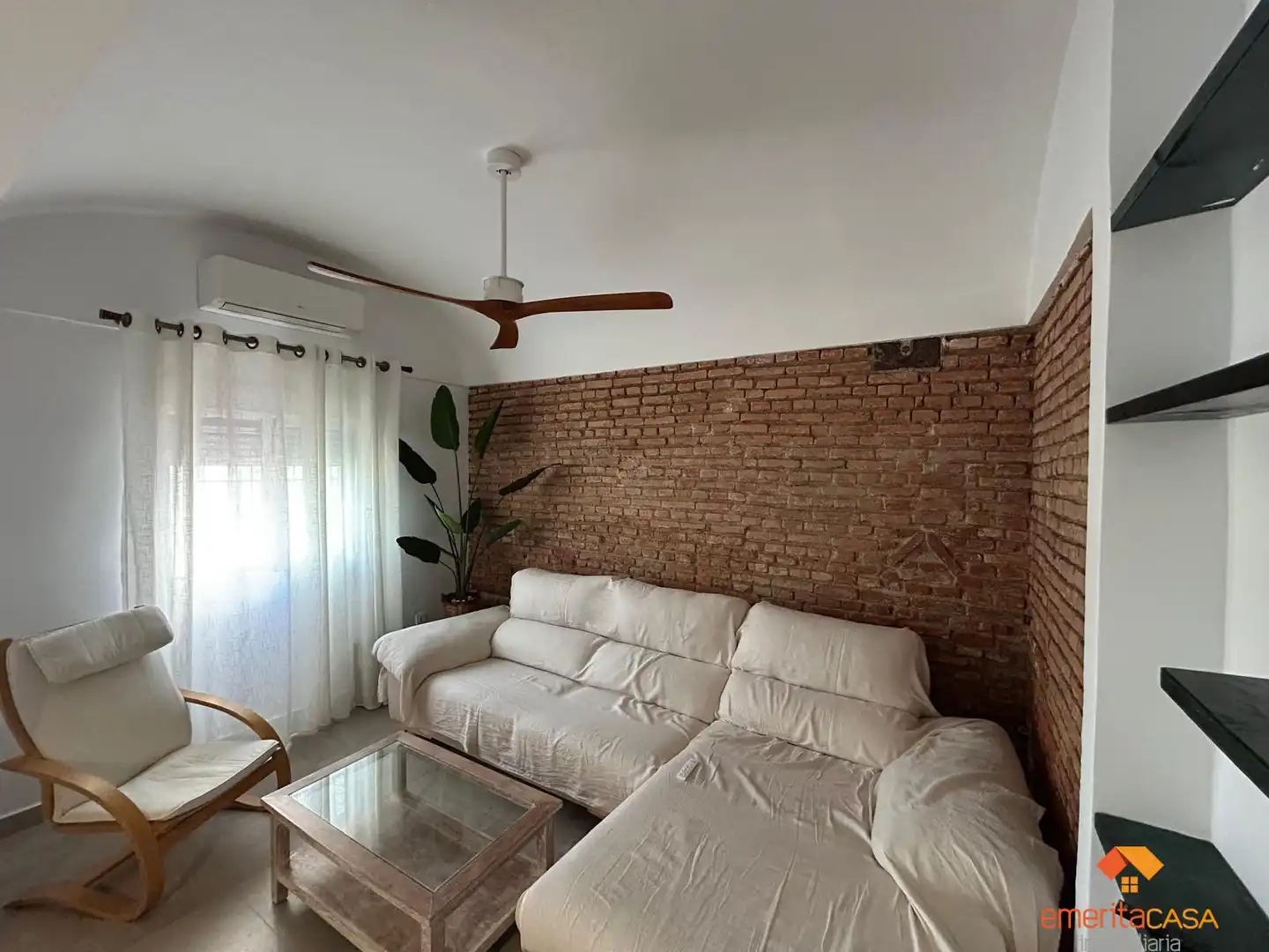 Living room of Flat for rent in Mérida  with Air Conditioner, Heating and Furnished