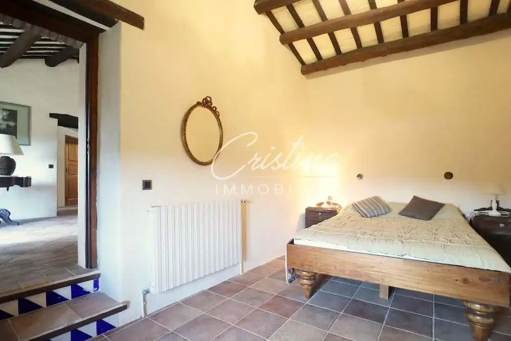 Schlafzimmer von Country house zum Verkauf in Santa Cristina d'Aro mit Heizung, Privatgarten und Schwimmbad