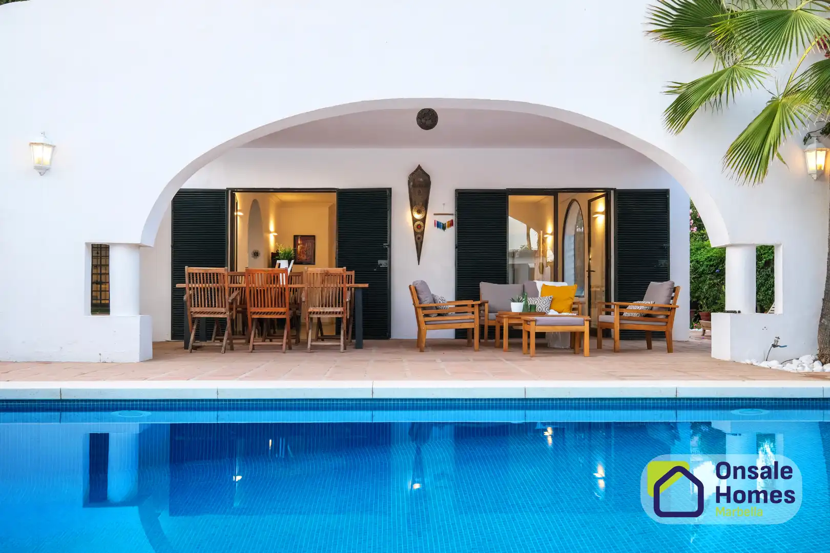 Terraza de Casa o chalet en venta en Marbella con Aire acondicionado, Jardín privado y Terraza