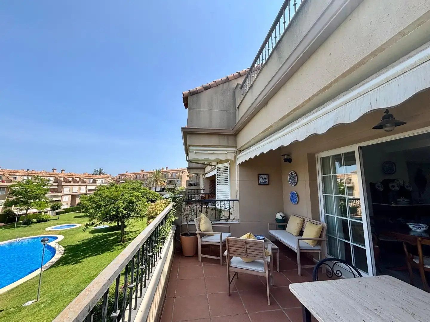 Terraza de Piso de alquiler en Bétera con Aire acondicionado, Jardín privado y Terraza
