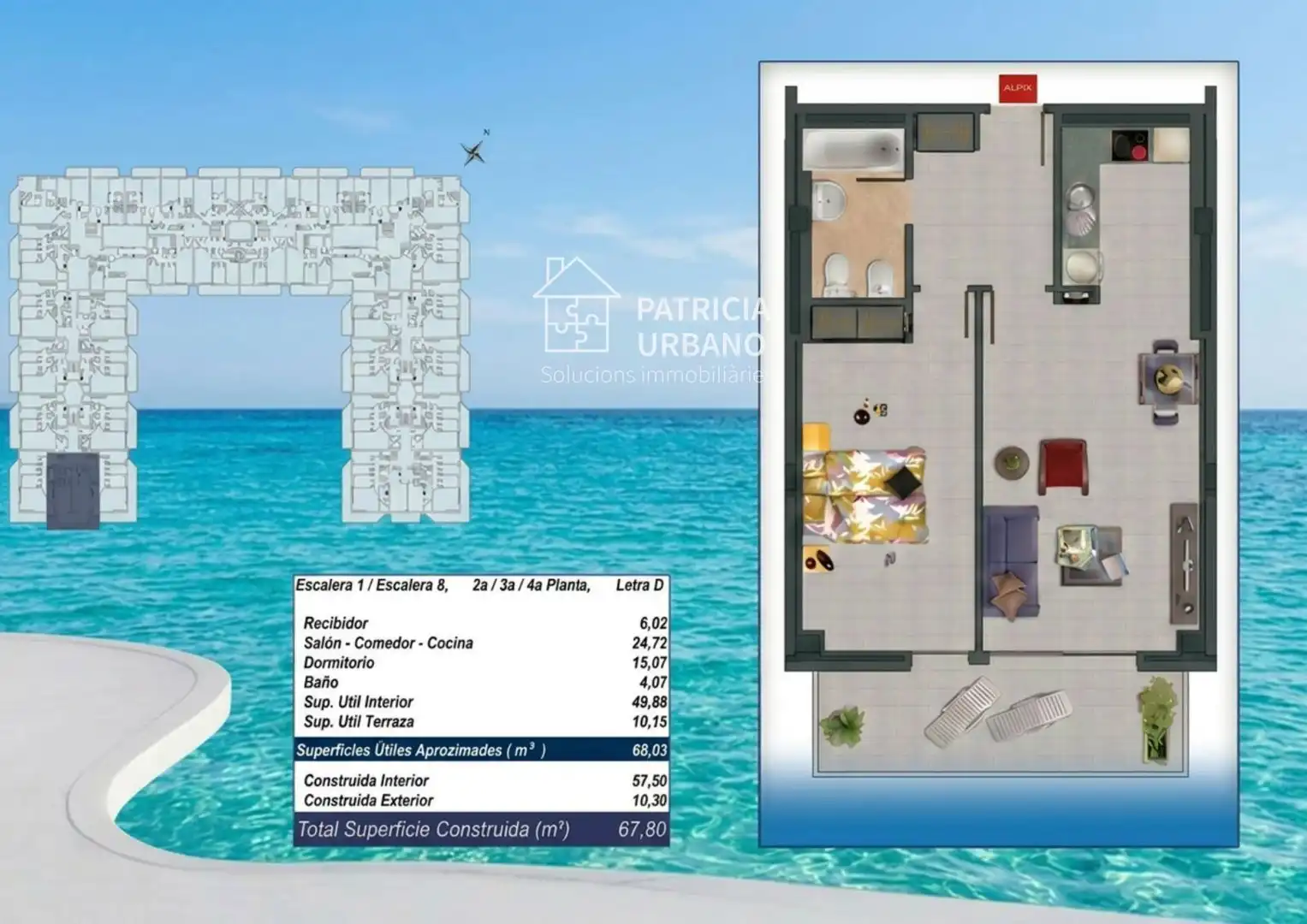 Schlafzimmer von Wohnungen zum Verkauf in Cambrils mit Klimaanlage, Heizung und Terrasse