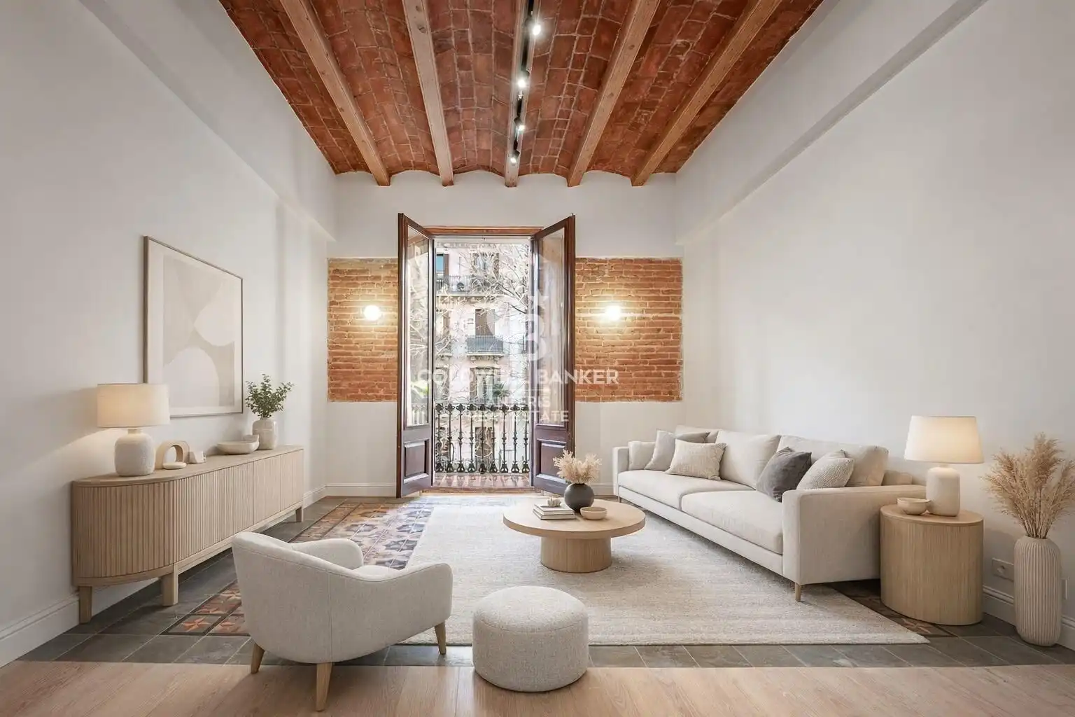 Sala de estar de Piso en venta en Barcelona con Aire acondicionado, Calefacción y Balcón
