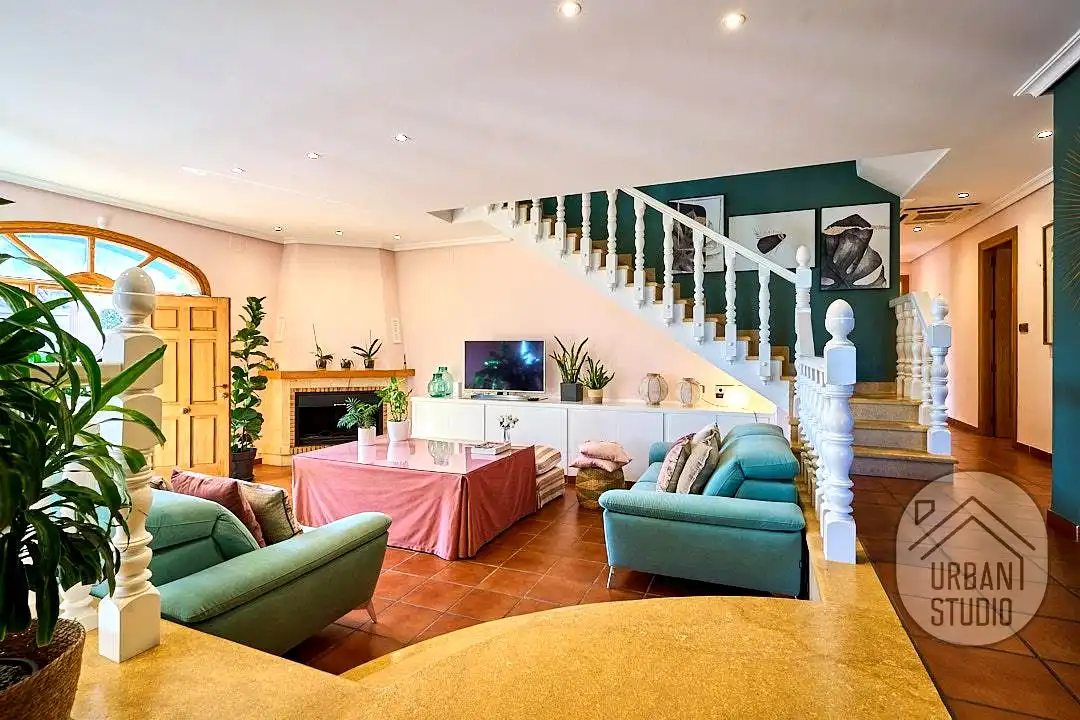 Living room of Houses for sale in Cocentaina  with Heating, Terrace and Swimming Pool