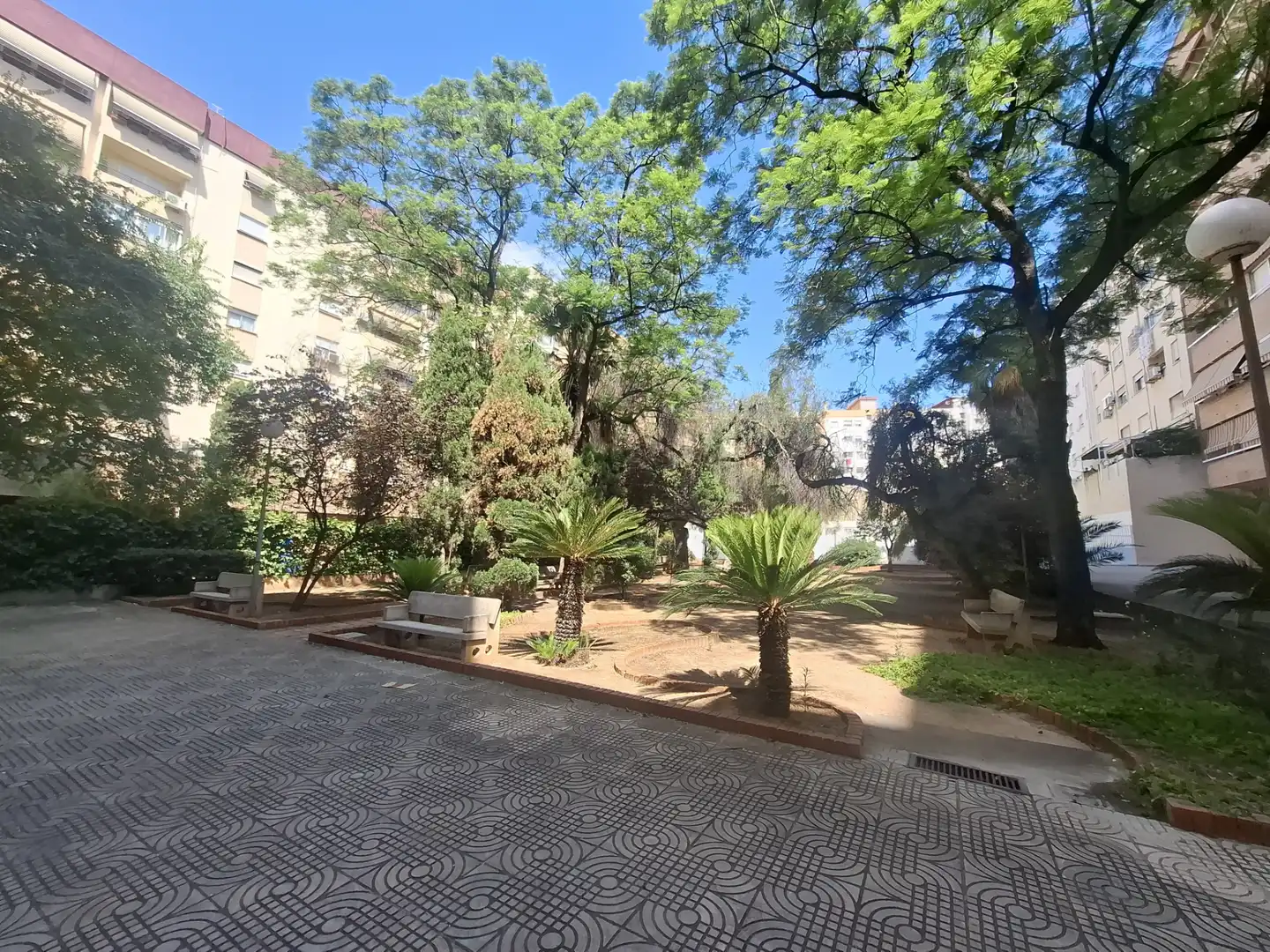 Garden of Flat for sale in Valencia  with Air Conditioner, Furnished and Oven