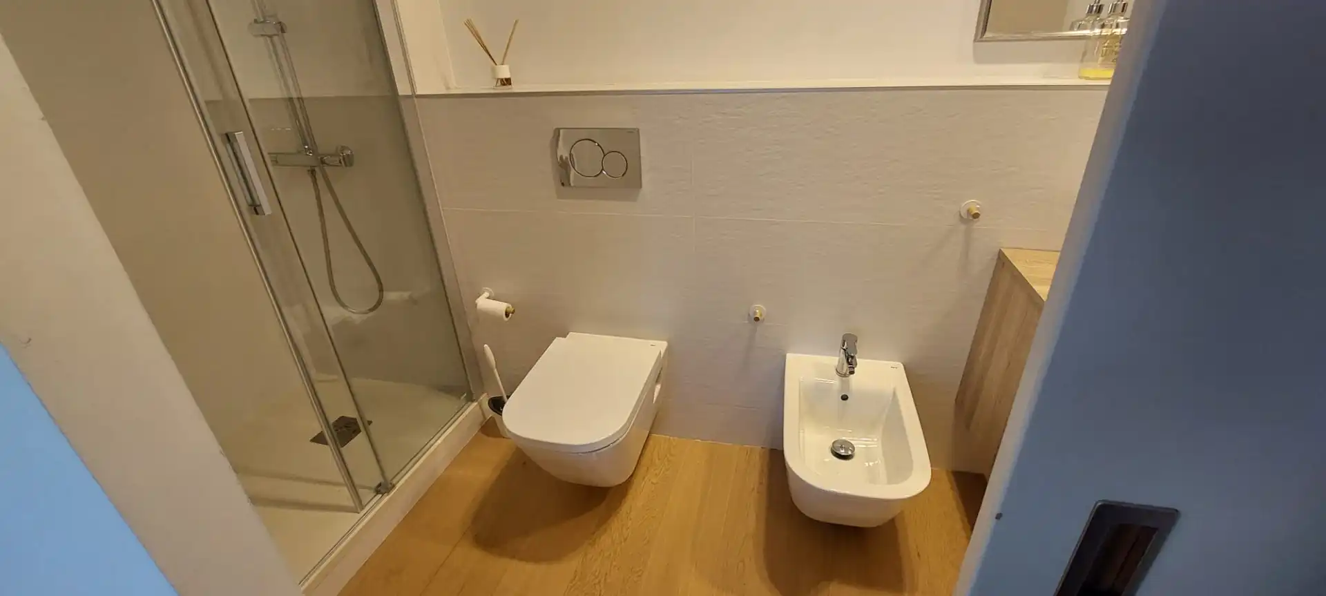 Bany de Apartament de lloguer en Murcia amb Aire condicionat, Calefacció i Moblat