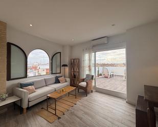 Living room of Flat to rent in  Valencia Capital  with Air Conditioner, Heating and Terrace