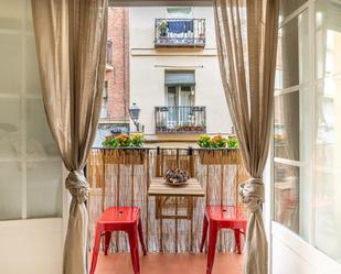 Balcony of Study to rent in  Madrid Capital  with Air Conditioner, Heating and Balcony