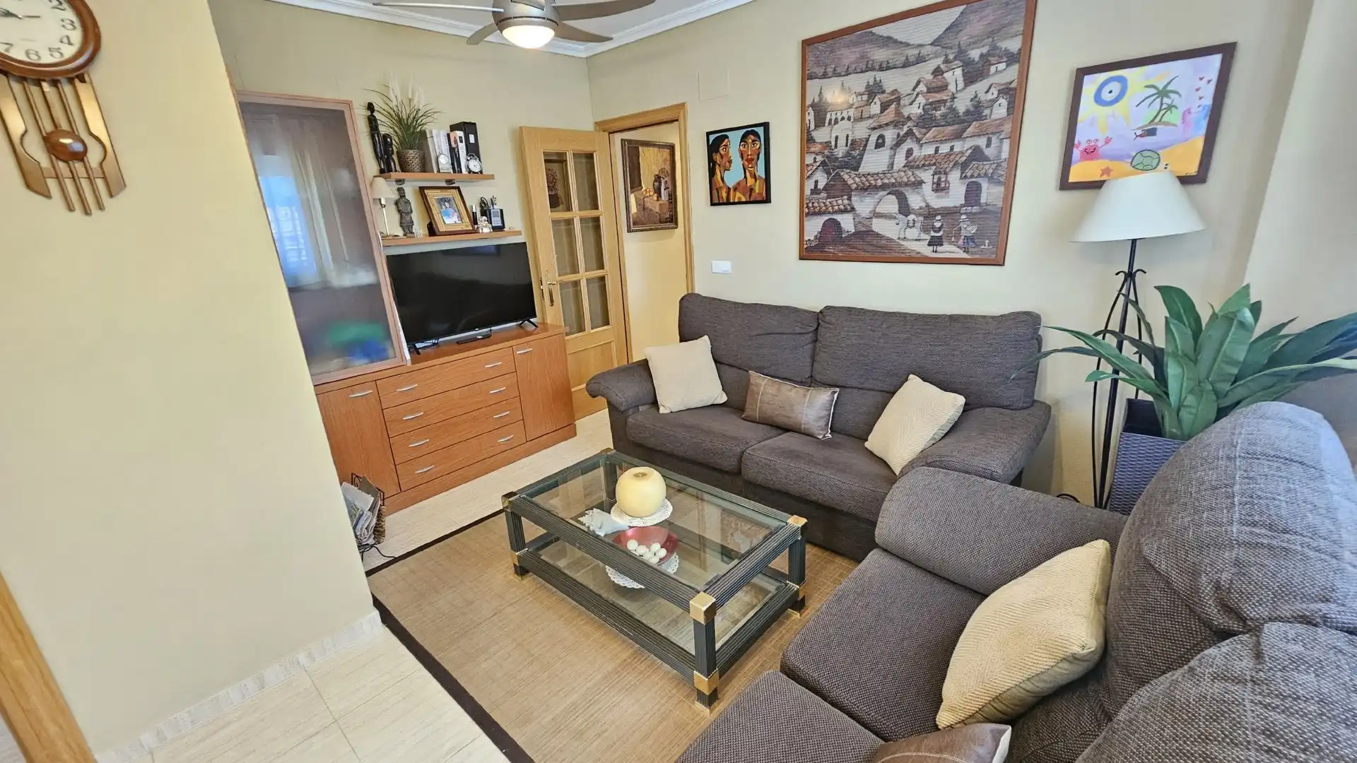 Sala de estar de Apartamento en venta en Oropesa del Mar / Orpesa con Aire acondicionado, Calefacción y Terraza