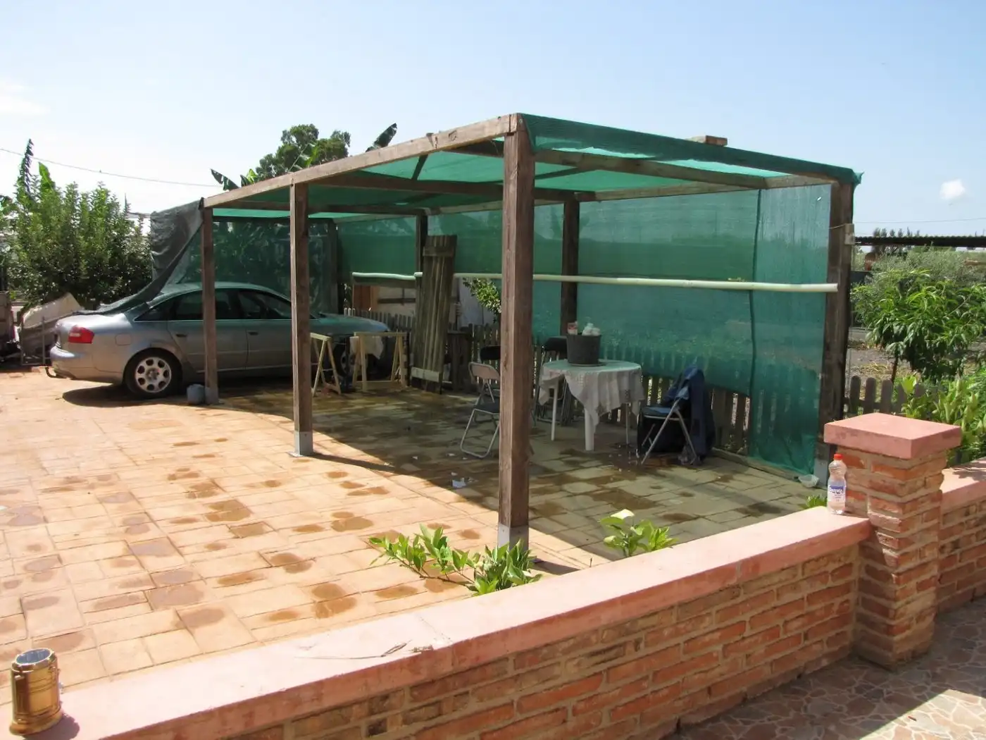 Terraza de Finca rústica en venta en La Ràpita con Jardín privado, Piscina y Alarma
