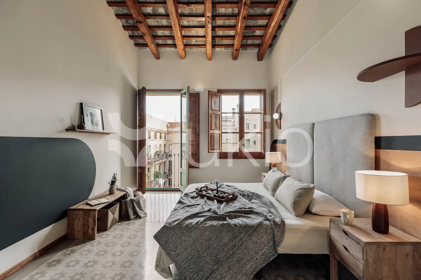 Habitación de Apartamento de alquiler en Barcelona con Aire acondicionado, Calefacción y Terraza