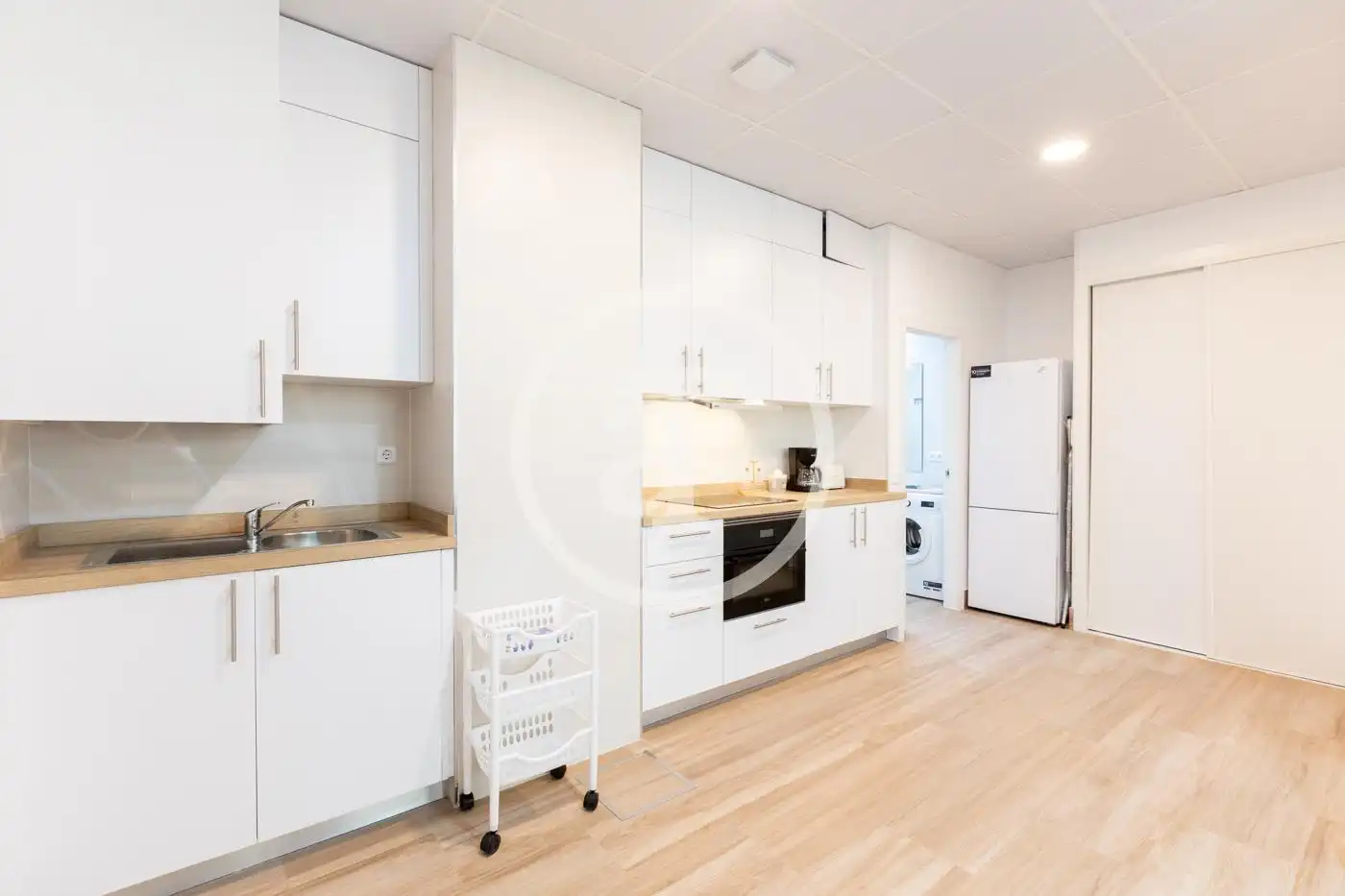 Kitchen of Flat for rent in Madrid  with Heating, Furnished and Oven
