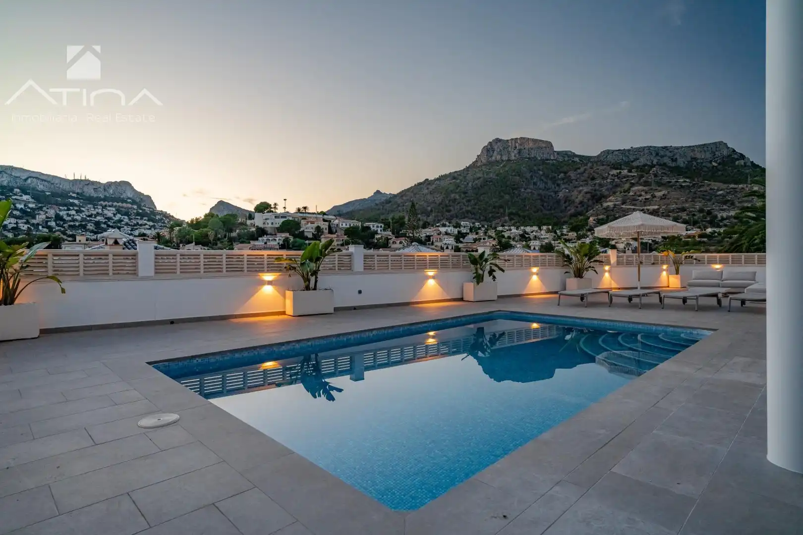 Piscina de Casa o xalet en venda en Calpe / Calp amb Aire condicionat, Calefacció i Jardí privat