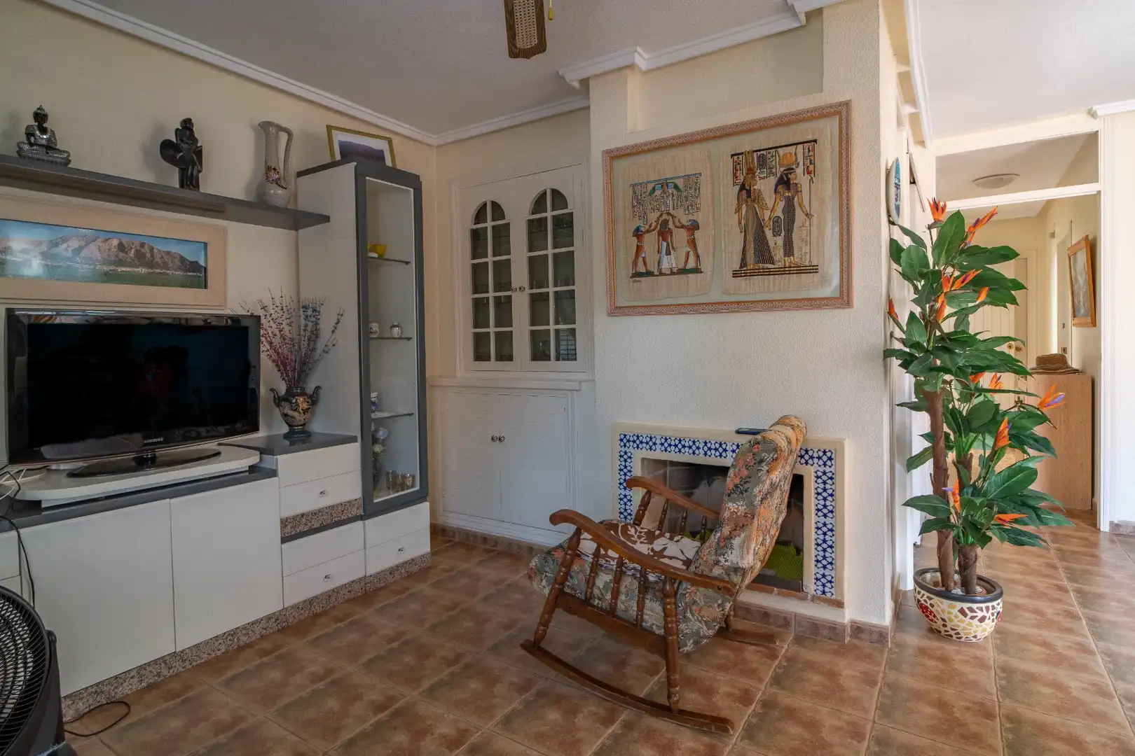 Sala d'estar de Casa adosada en venda en Torrevieja amb Calefacció, Jardí privat i Terrassa