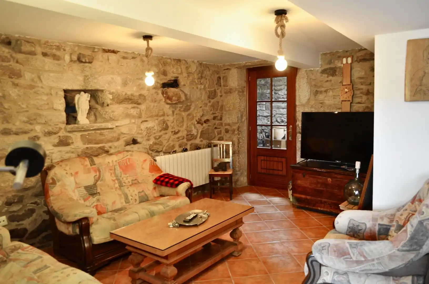 Sala de estar de Finca rústica en venta en Forcarei con Calefacción, Jardín privado y Trastero