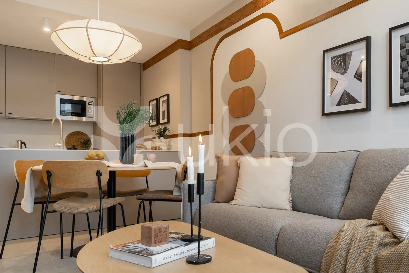 Sala d'estar de Apartament de lloguer en Madrid amb Aire condicionat, Calefacció i Moblat