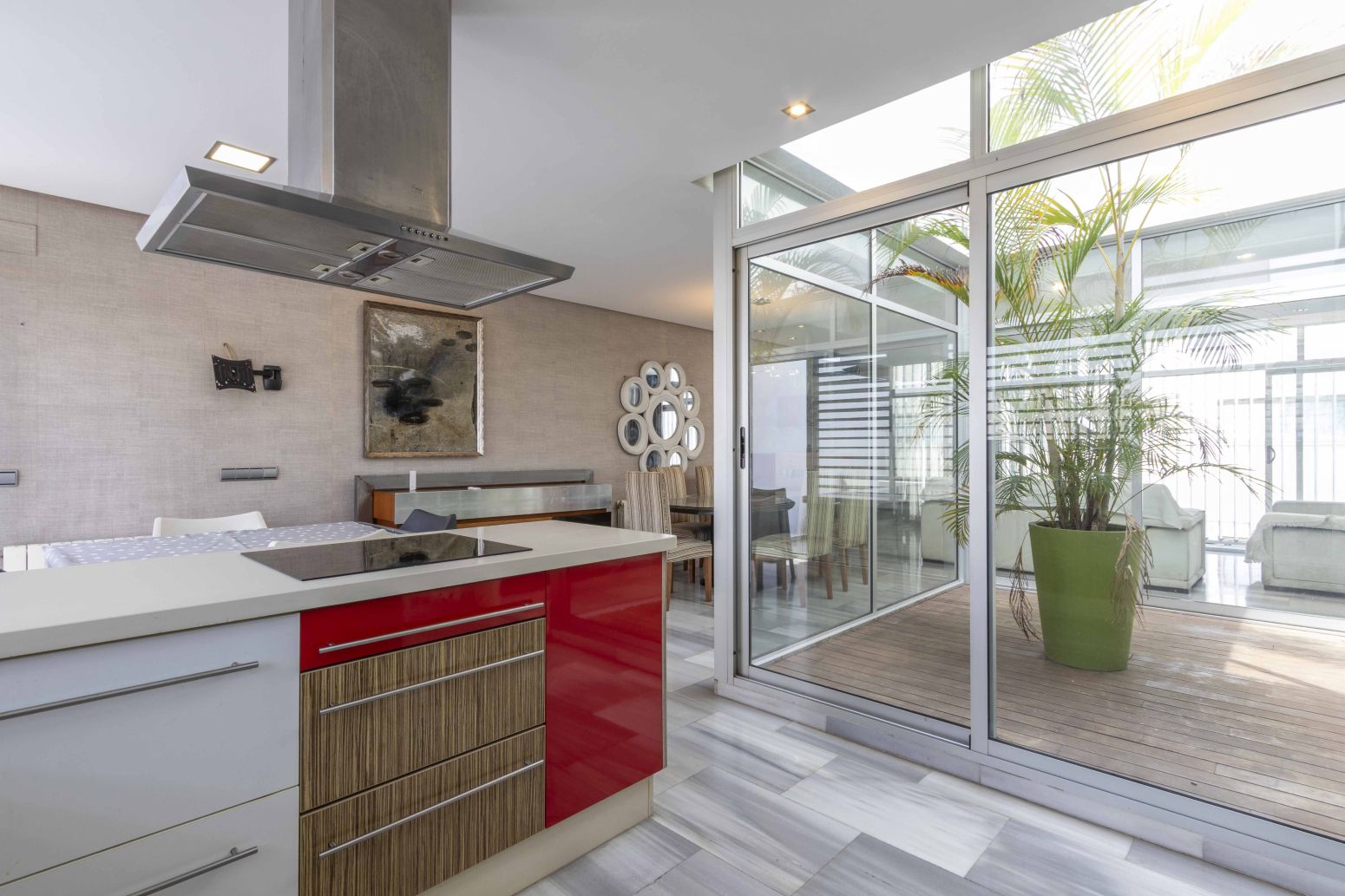 Kitchen of Single-family semi-detached for sale in Massamagrell  with Air Conditioner, Heating and Parquet flooring