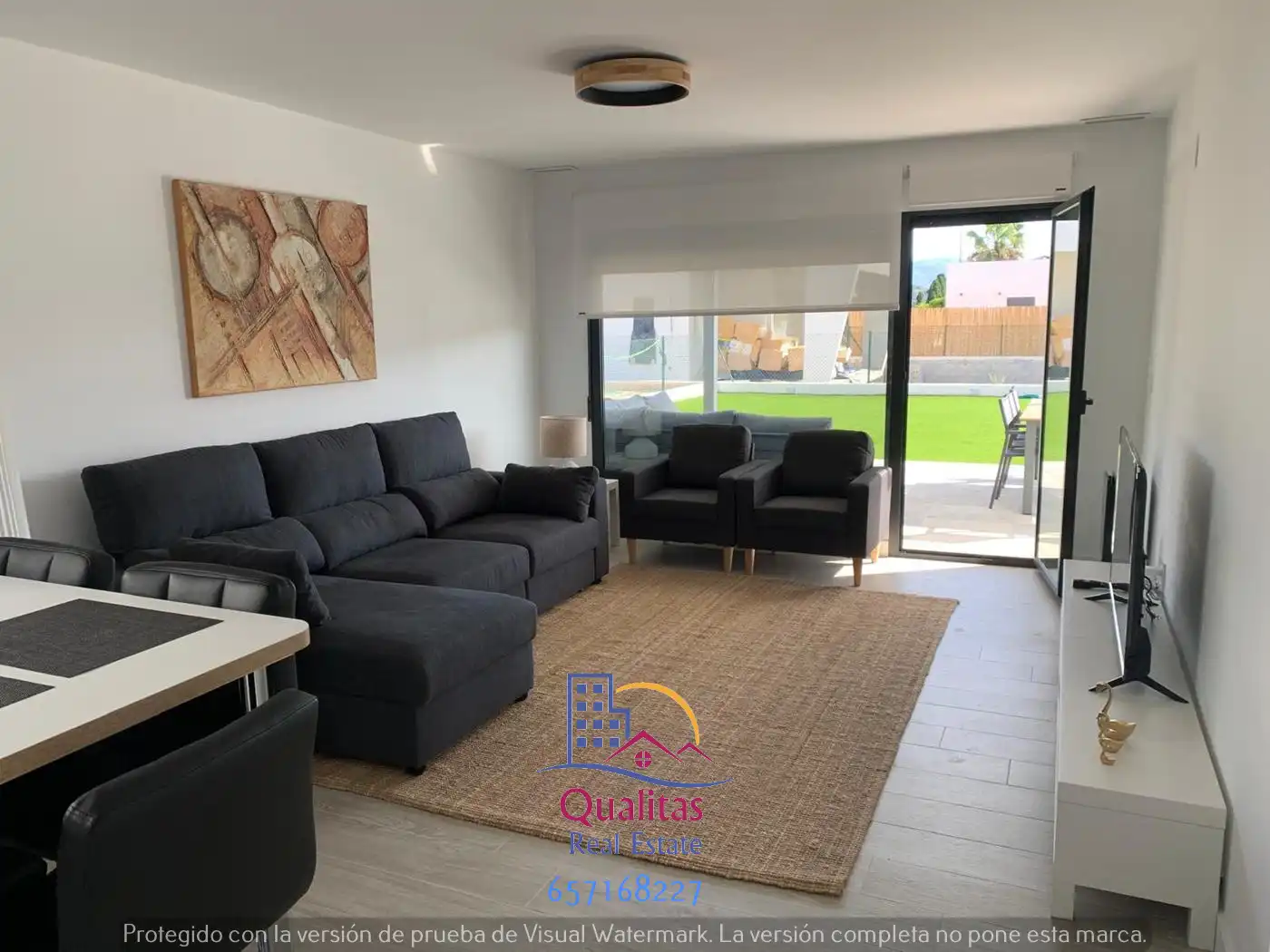 Sala d'estar de Casa o xalet de lloguer en Oliva amb Aire condicionat, Calefacció i Jardí privat