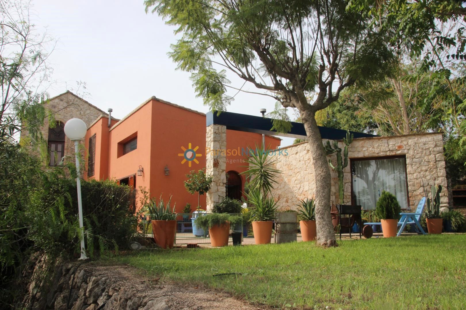 Exterior view of House or chalet for sale in Llocnou de Sant Jeroni  with Heating, Private garden and Terrace