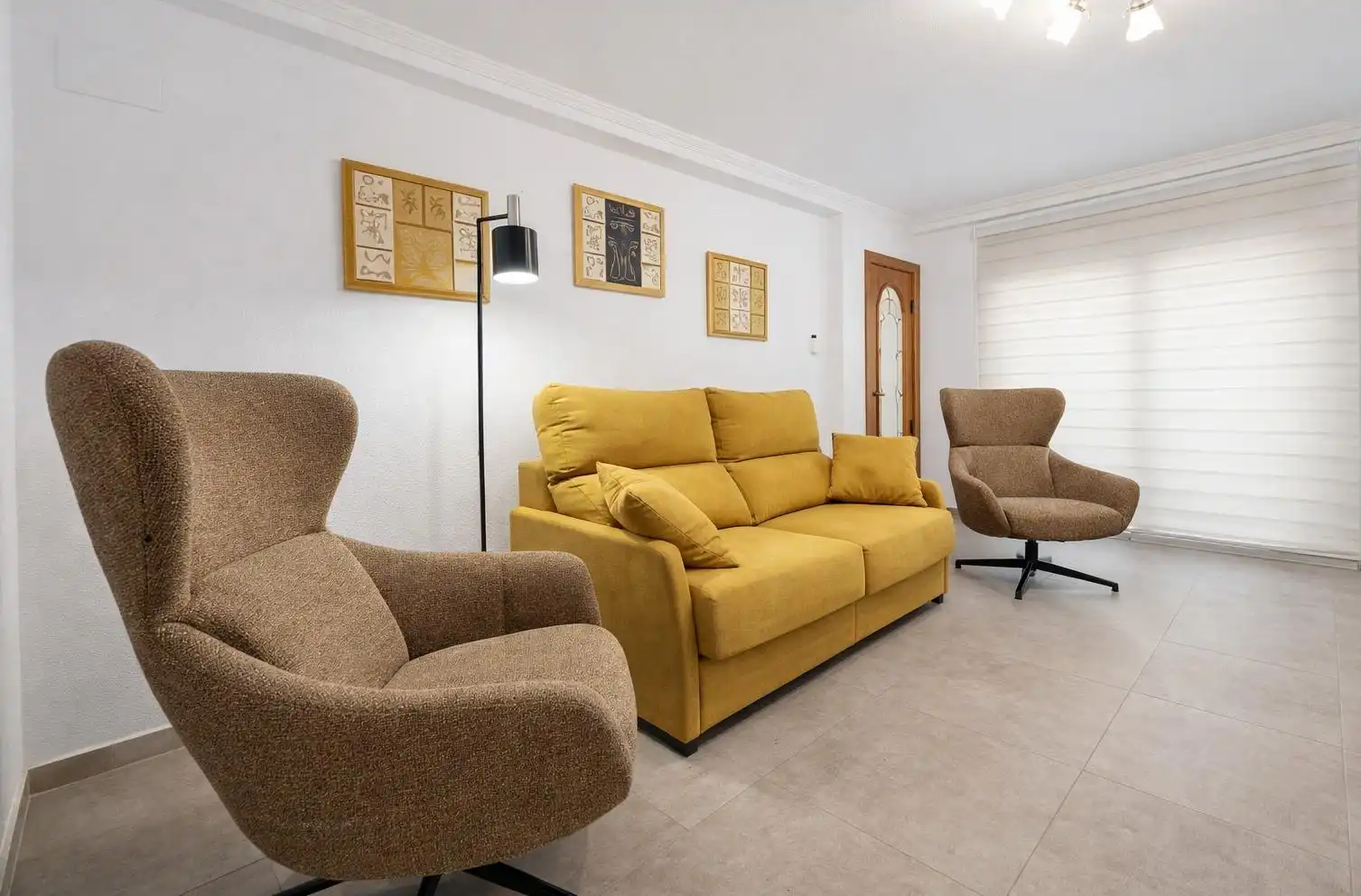 Sala de estar de Apartamento en venta en Santa Pola con Aire acondicionado y Amueblado