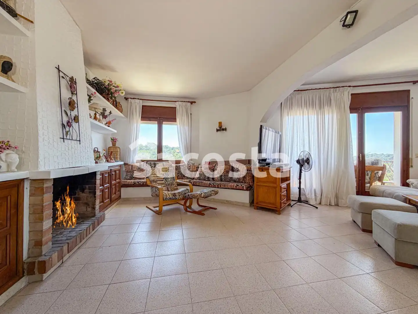 Sala de estar de Casa o chalet en venta en Lloret de Mar con Calefacción, Jardín privado y Trastero