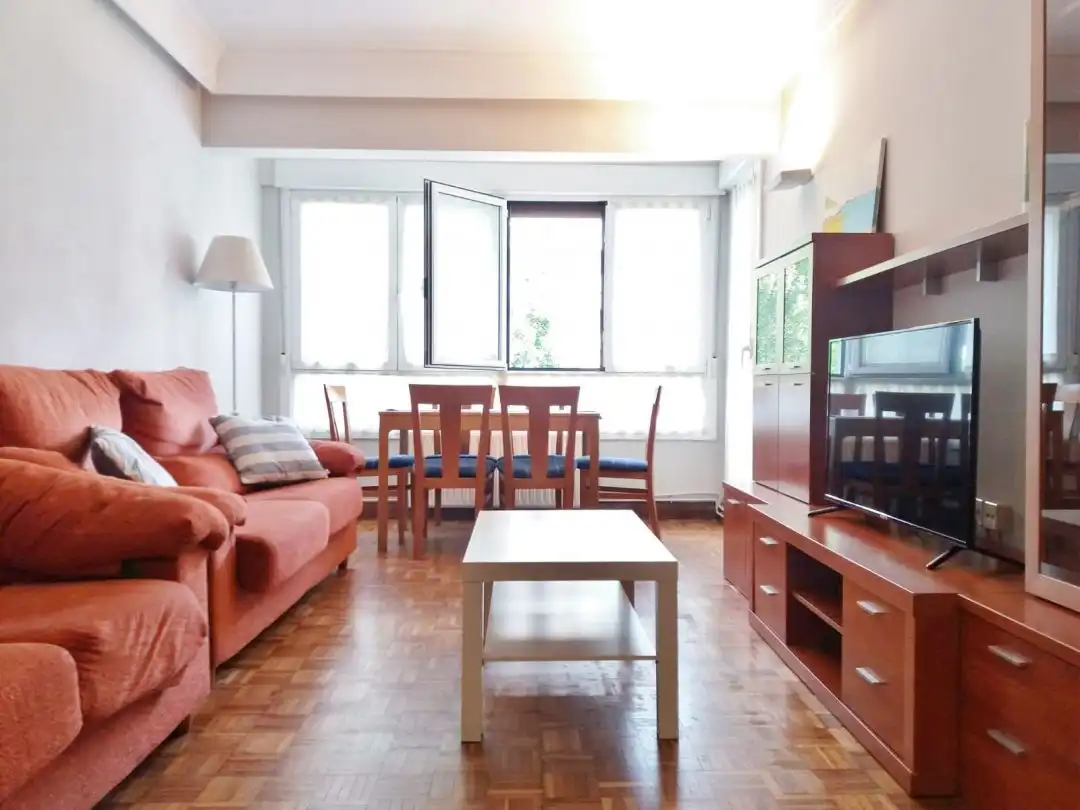 Sala de estar de Piso de alquiler en Donostia - San Sebastián  con Calefacción y Balcón