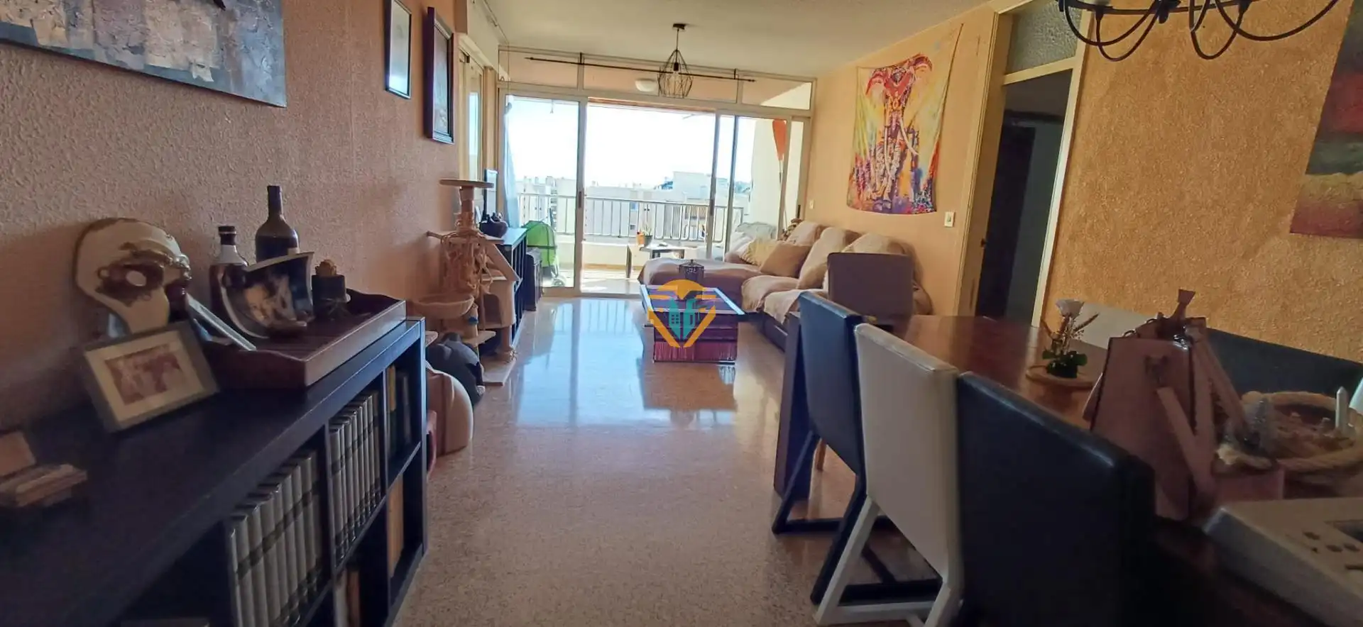 Living room of Flat for sale in Villajoyosa / La Vila Joiosa  with Terrace, Furnished and Community pool