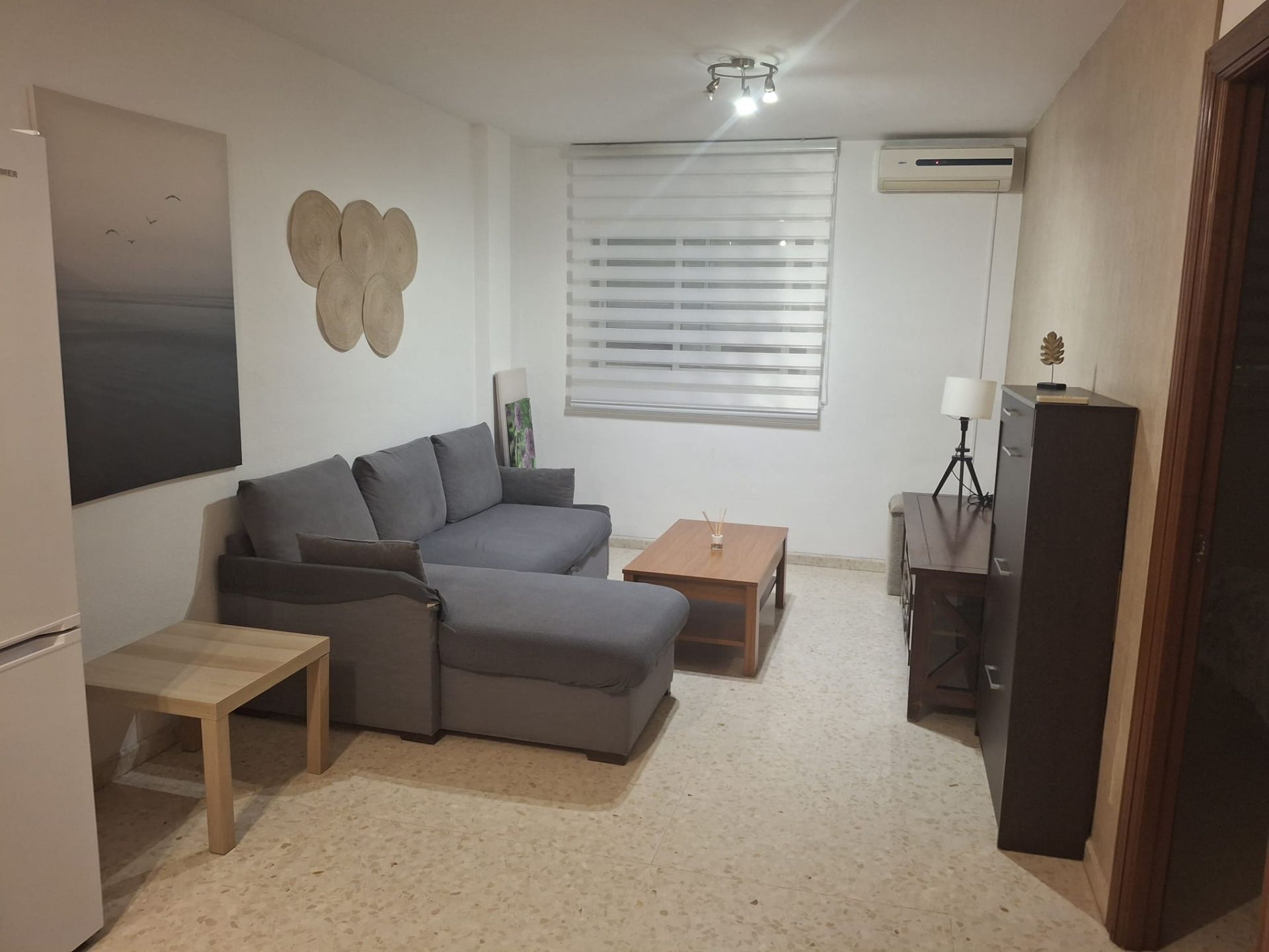 Sala d'estar de Pis de lloguer en Málaga Capital amb Aire condicionat i Moblat