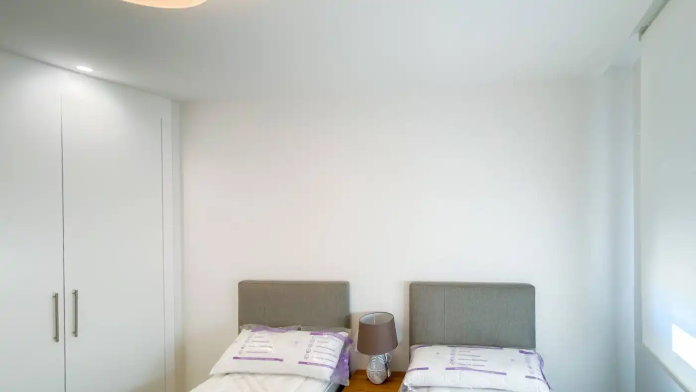 Schlafzimmer von Wohnung zur Miete in Málaga mit Klimaanlage, Heizung und Privatgarten