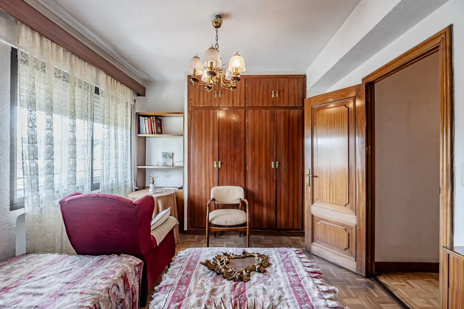 Schlafzimmer von Wohnung zum Verkauf in Madrid mit Heizung, Terrasse und Möbliert