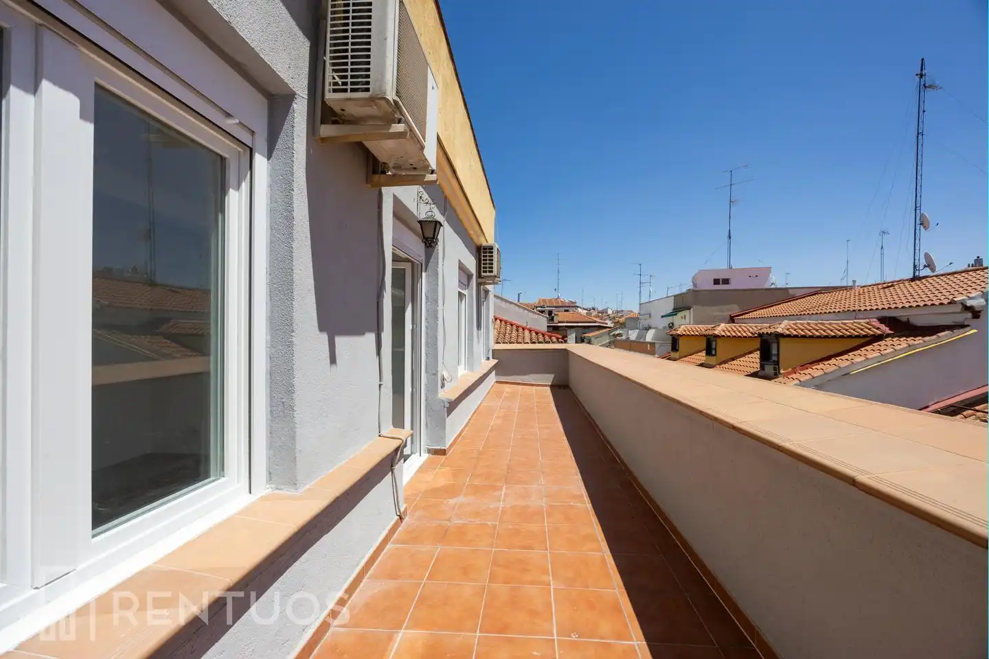 Terrasse von Dachboden zur Miete in Madrid mit Klimaanlage, Heizung und Terrasse