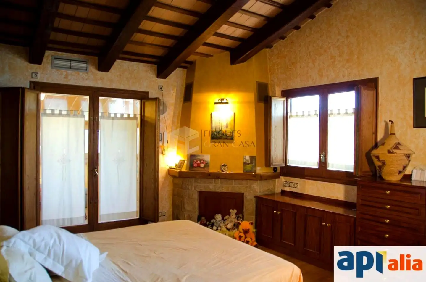 Habitación de Finca rústica en venta en Sant Antoni de Vilamajor con Jardín privado, Parquet y Terraza