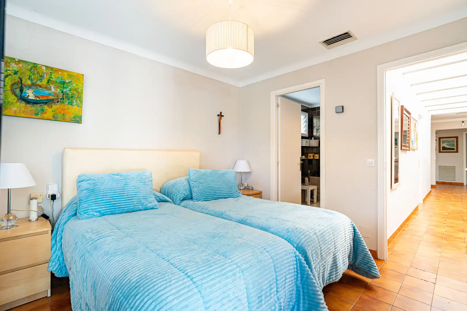 Dormitori de Casa o xalet en venda en Alcúdia amb Aire condicionat, Jardí privat i Piscina