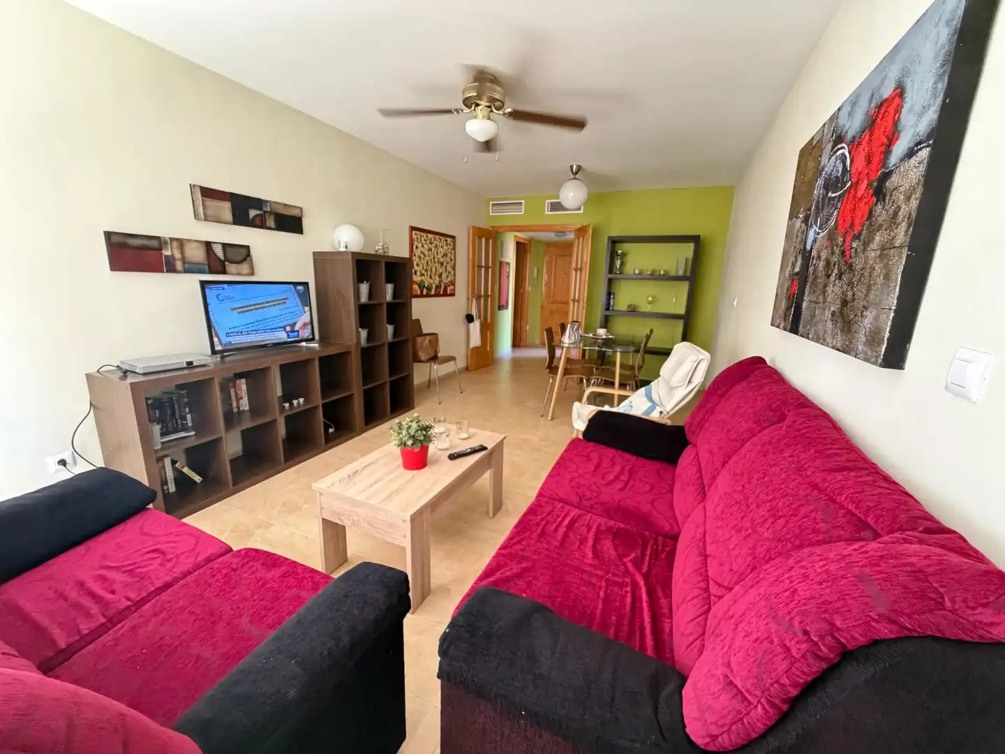 Living room of Flat for sale in Águilas  with Air Conditioner and Furnished