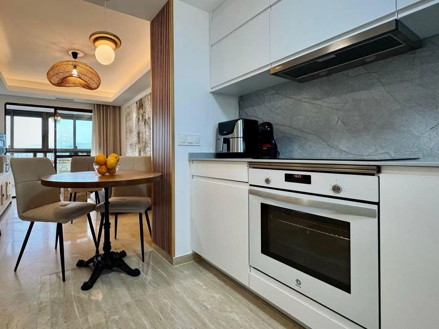Kitchen of Apartments for rent in Benidorm  with Air Conditioner, Furnished and Community pool