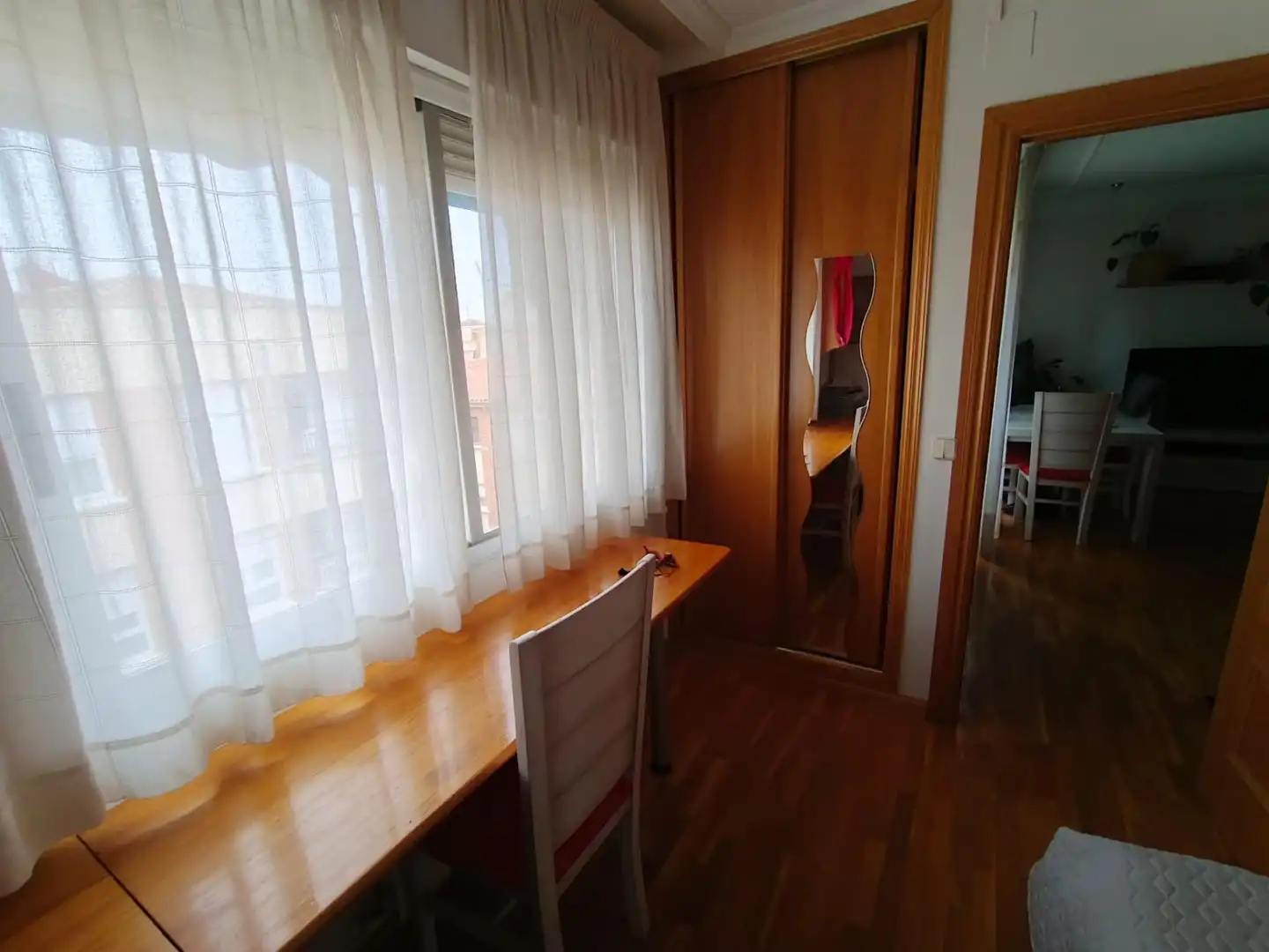 Bedroom of Flat for rent in Albacete  with Air Conditioner, Heating and Parquet flooring