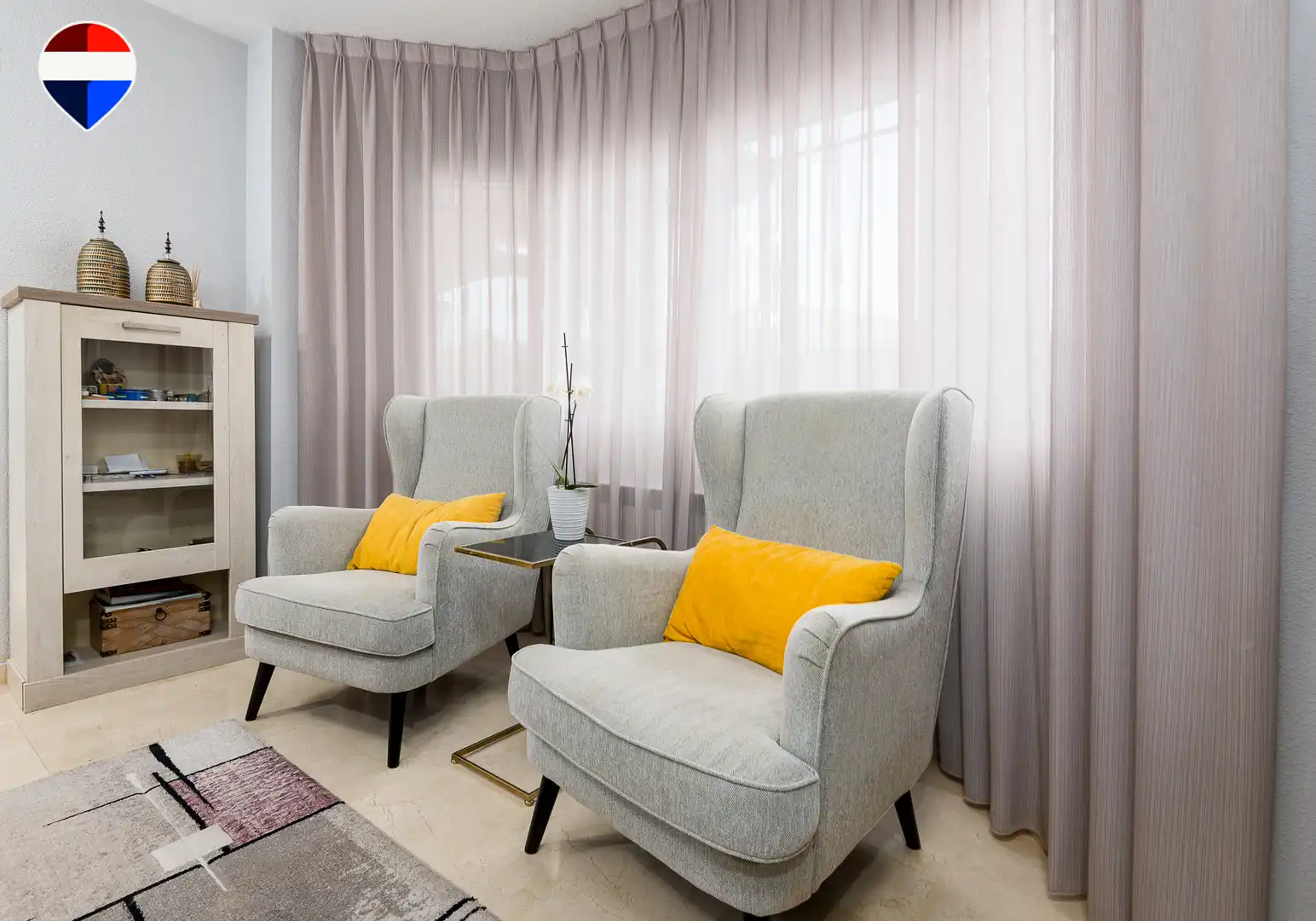 Sala de estar de Casa o chalet en venta en Mutxamel con Aire acondicionado, Terraza y Piscina