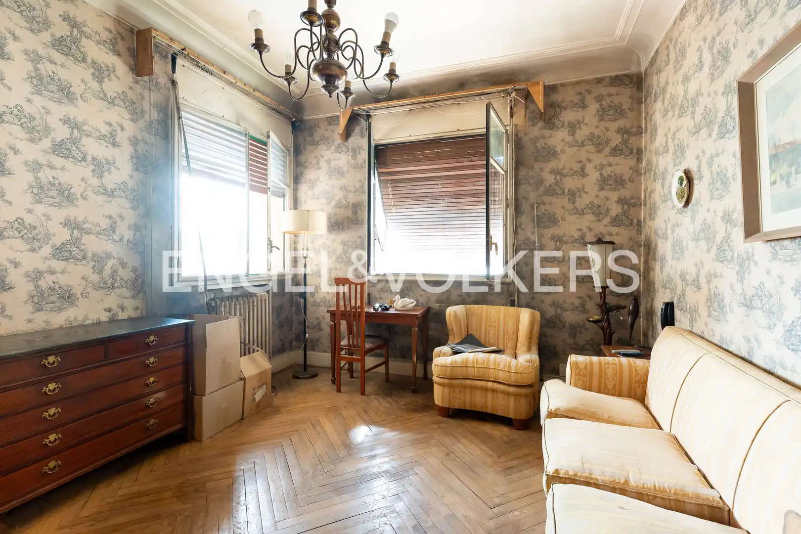 Wohnzimmer von Wohnung zum Verkauf in Madrid mit Heizung, Parkett und Abstellraum