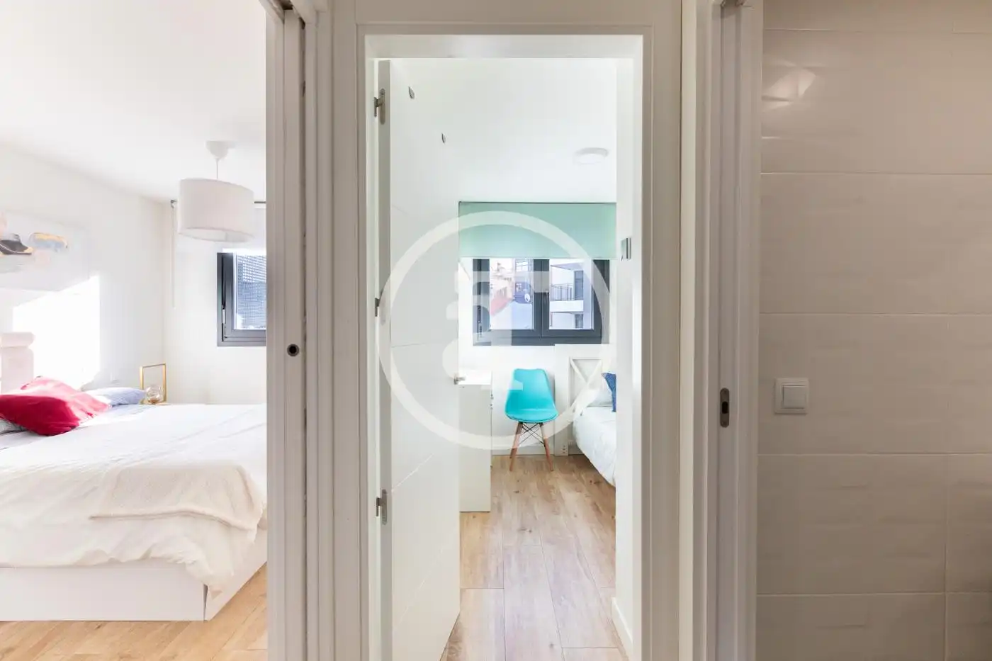 Bedroom of Flat for rent in Madrid  with Air Conditioner, Heating and Furnished