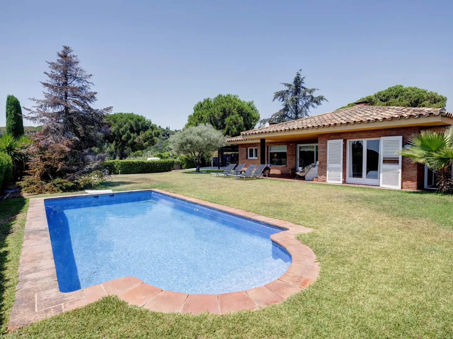 Garden of Houses for sale in Sant Andreu de Llavaneres  with Air Conditioner, Heating and Private garden
