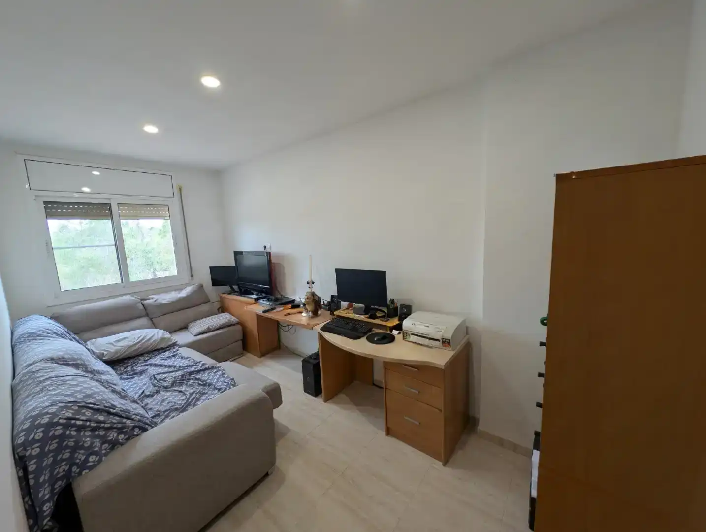 Sala d'estar de Casa adosada en venda en Camarles amb Aire condicionat i Balcó