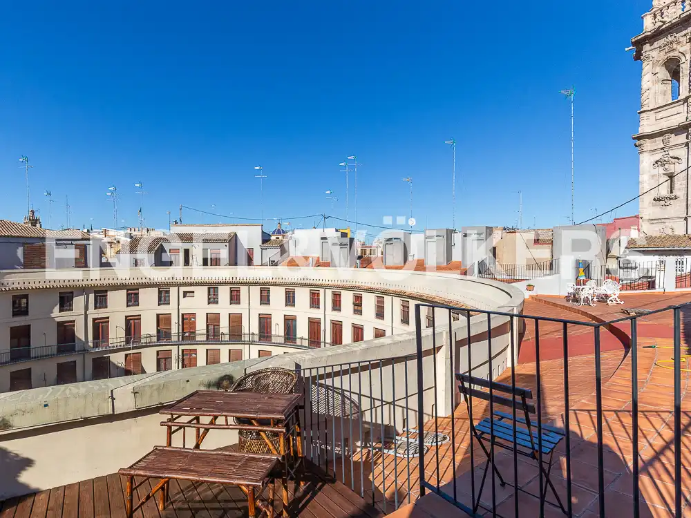 Terrassa de Àtic de lloguer en Valencia amb Aire condicionat, Calefacció i Parquet